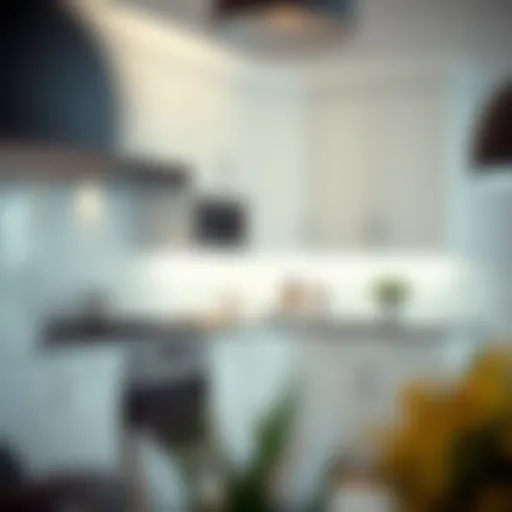 Elegant white cupboard doors enhancing modern kitchen design