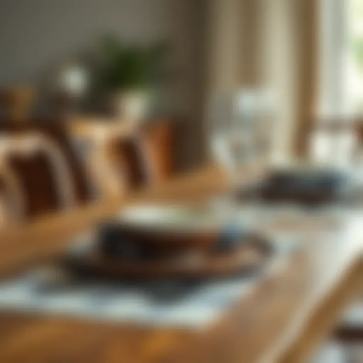 Intricate Craftsmanship of Wooden Place Settings Elegant wooden place setting showcasing intricate craftsmanship